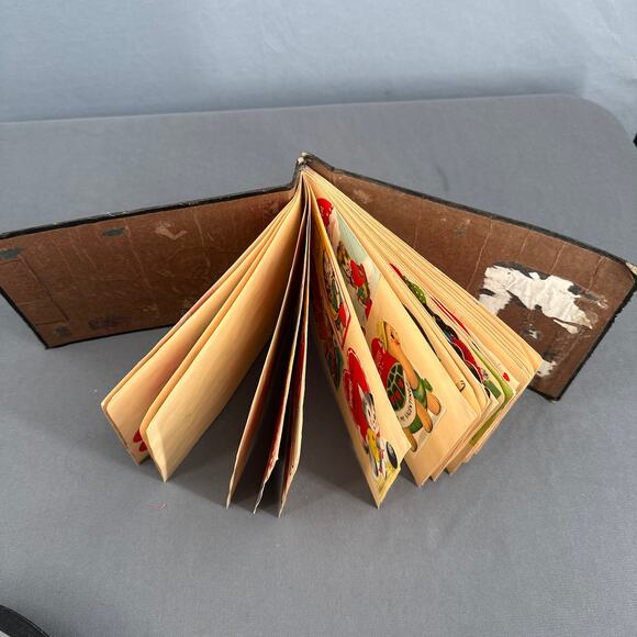 VTG 1940s 50s Valentine Card Scrapbook Lot Antique Photo Album Die-Cut Lithos - Picture 3 of 16